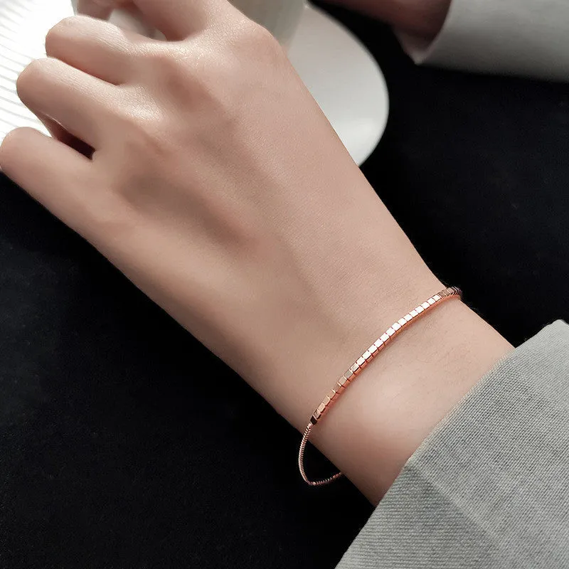 GeoLuxe Square Bracelet