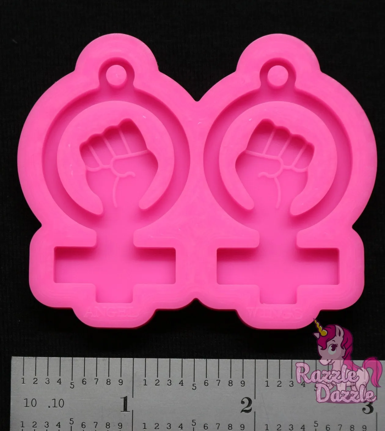 Girl Power Earring Mold