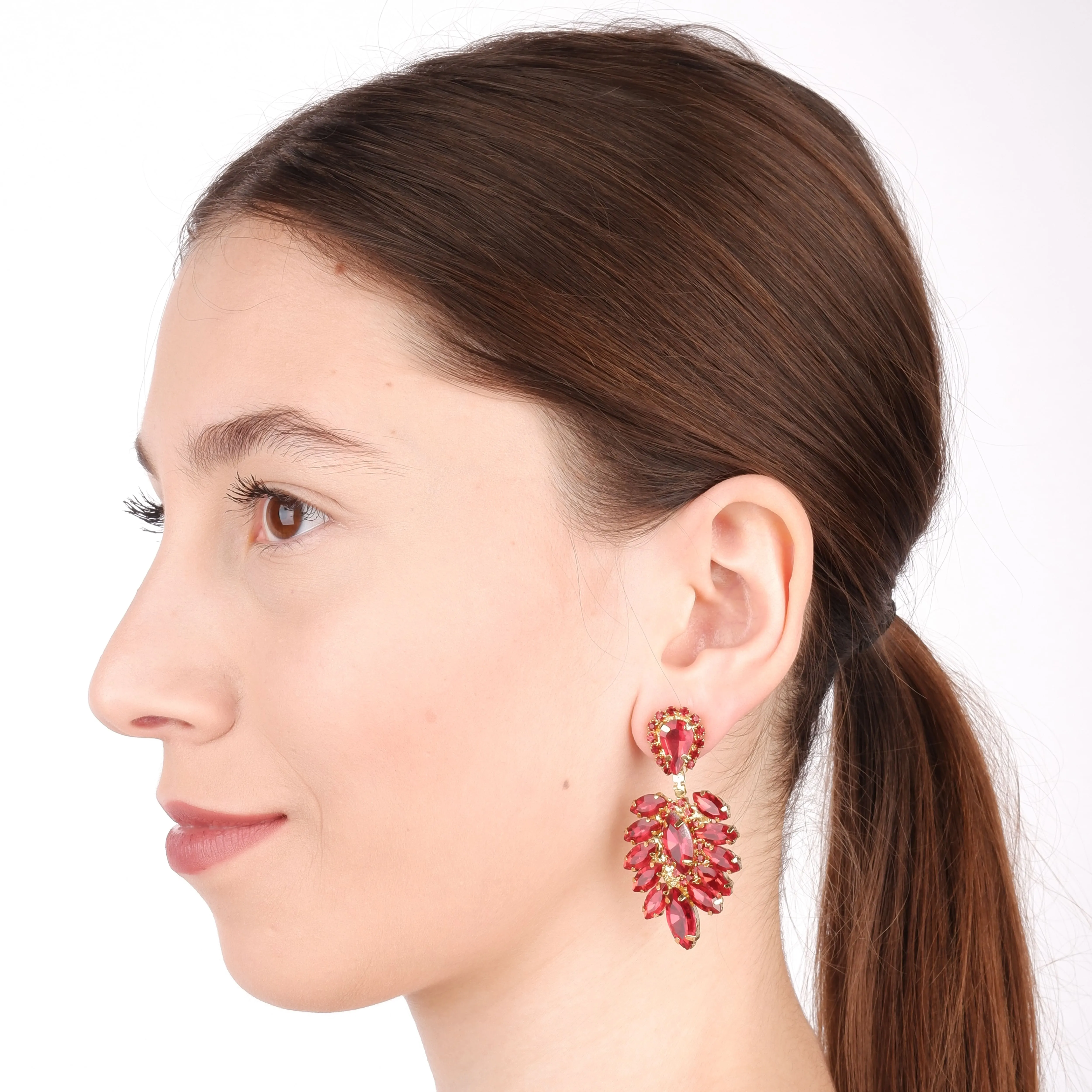 Glamorous Silver Drop Earrings