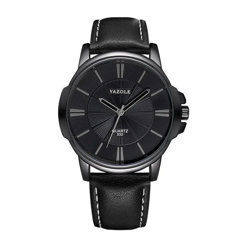 Glass Dual Elegant Men's Quartz Watch