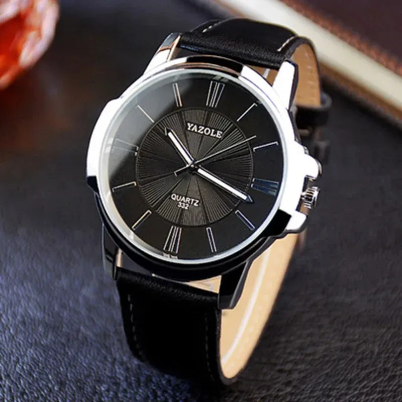GLASS LEATHER WATCH | Elegance Meets Craftsmanship