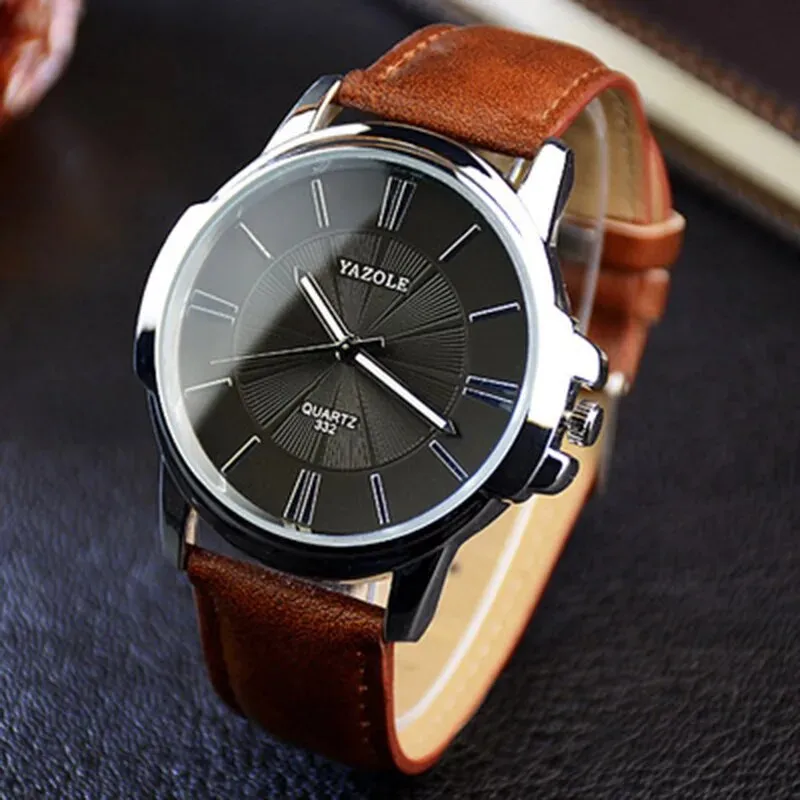 GLASS LEATHER WATCH | Elegance Meets Craftsmanship