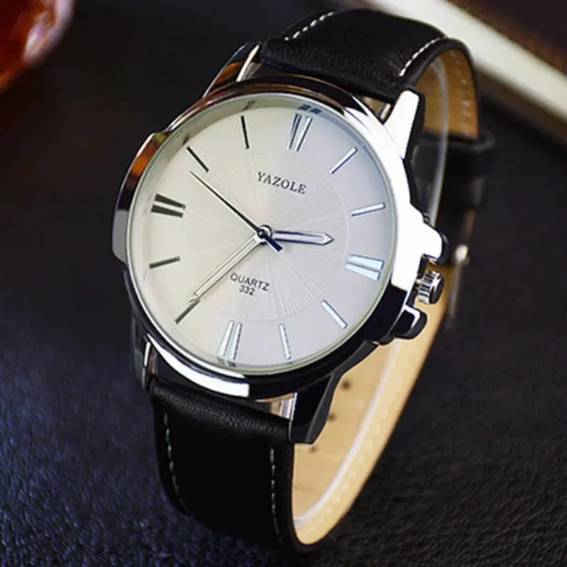 GLASS LEATHER WATCH | Elegance Meets Craftsmanship