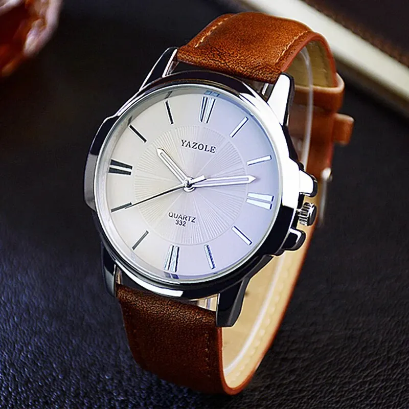 GLASS LEATHER WATCH | Elegance Meets Craftsmanship