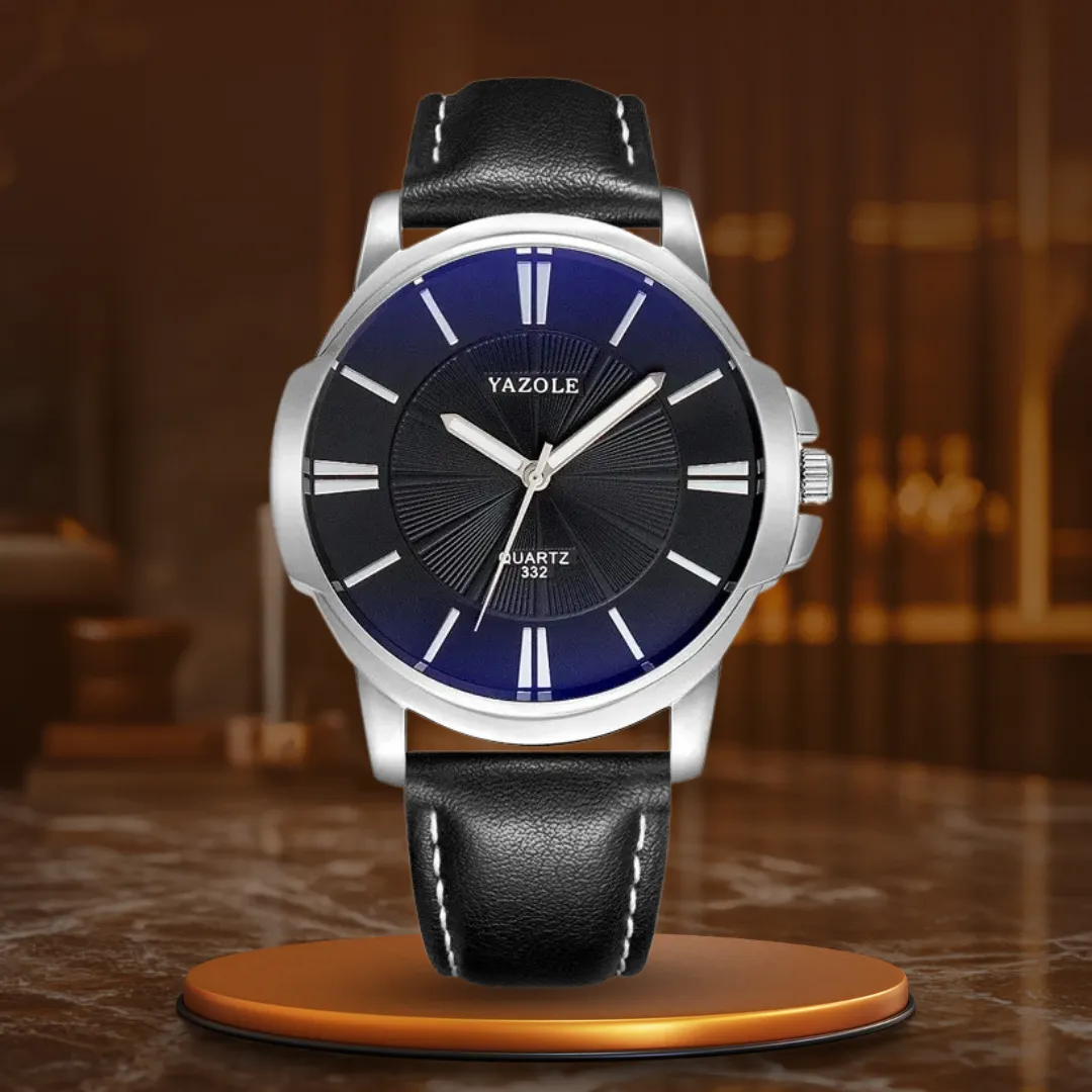 GLASS LEATHER WATCH | Elegance Meets Craftsmanship