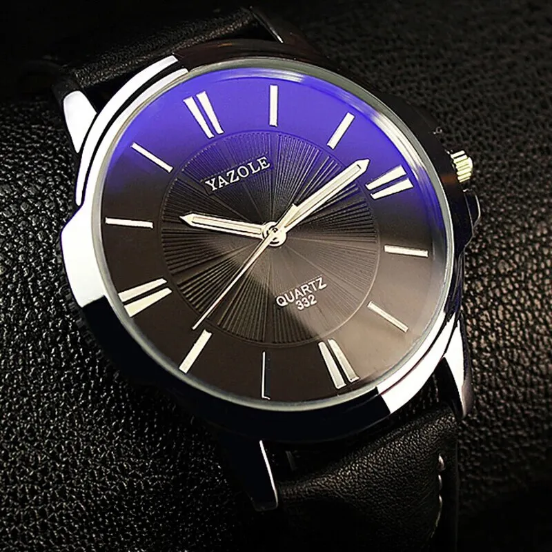 GLASS LEATHER WATCH | Elegance Meets Craftsmanship