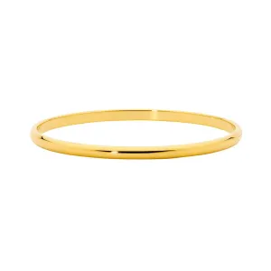 Gold IP Plated Stainless Steel 3mm Bangle SB206G