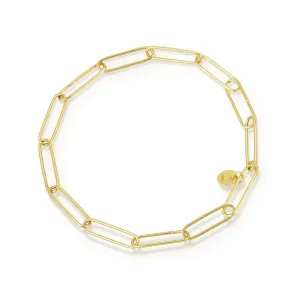 Gold Paperclip Bracelet