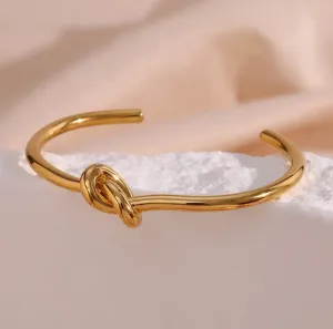 Gold Plated open Cuff Bracelet
