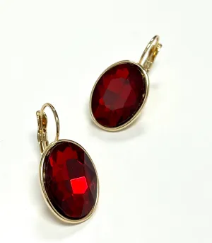 Gorgeous Red Crystal Earrings