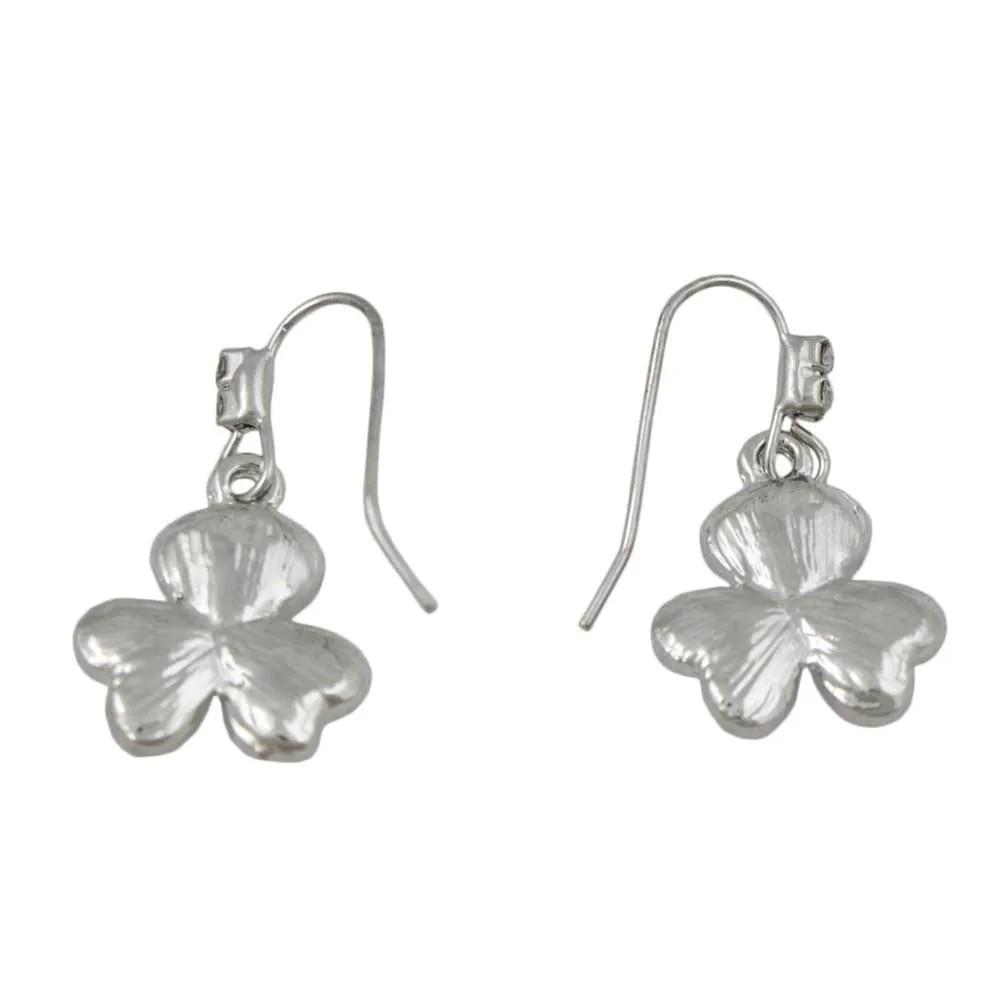 Green Crystal Shamrock Clover Dangling Earring - REC510