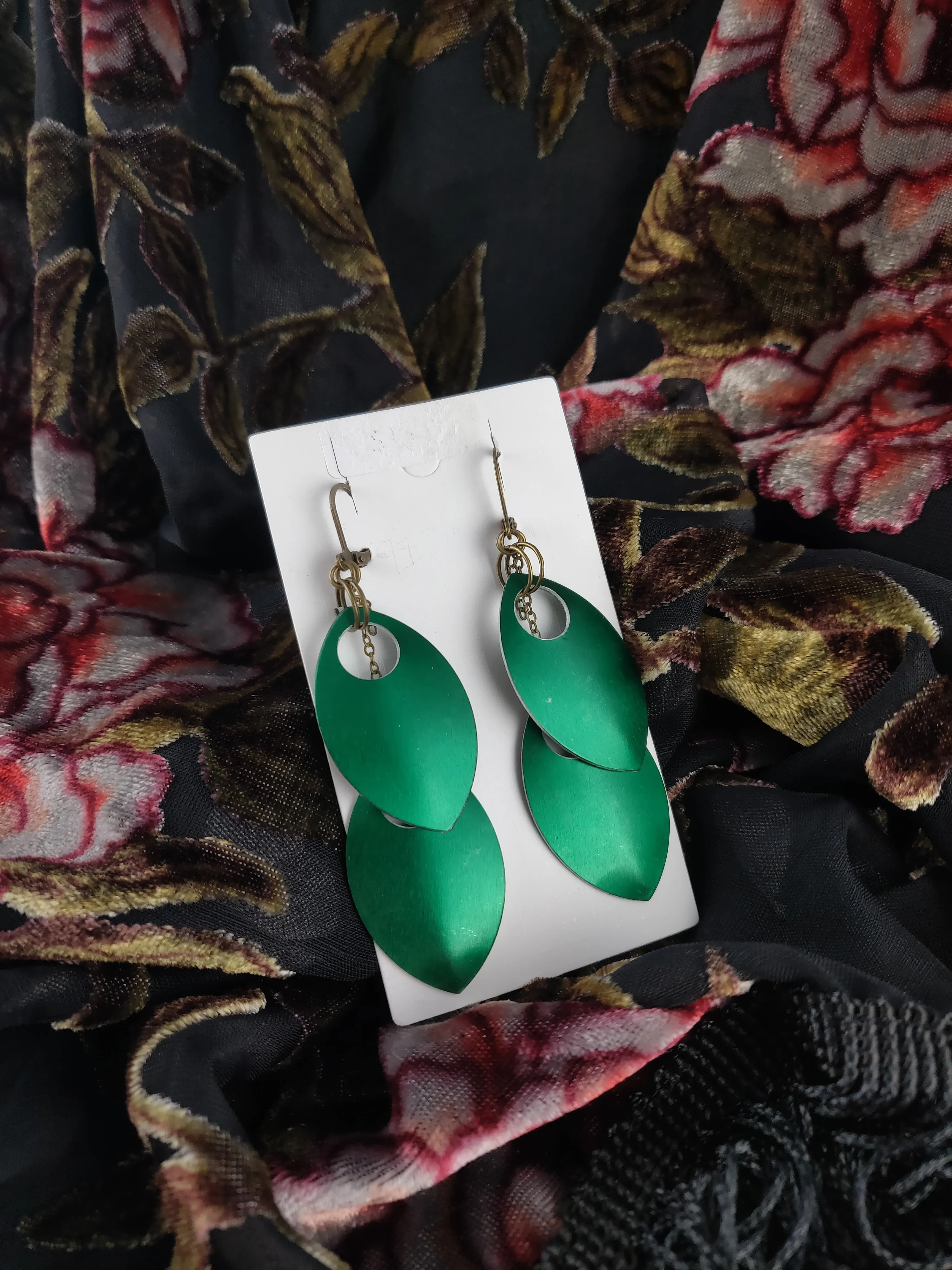 Green Scale Mail Dangles