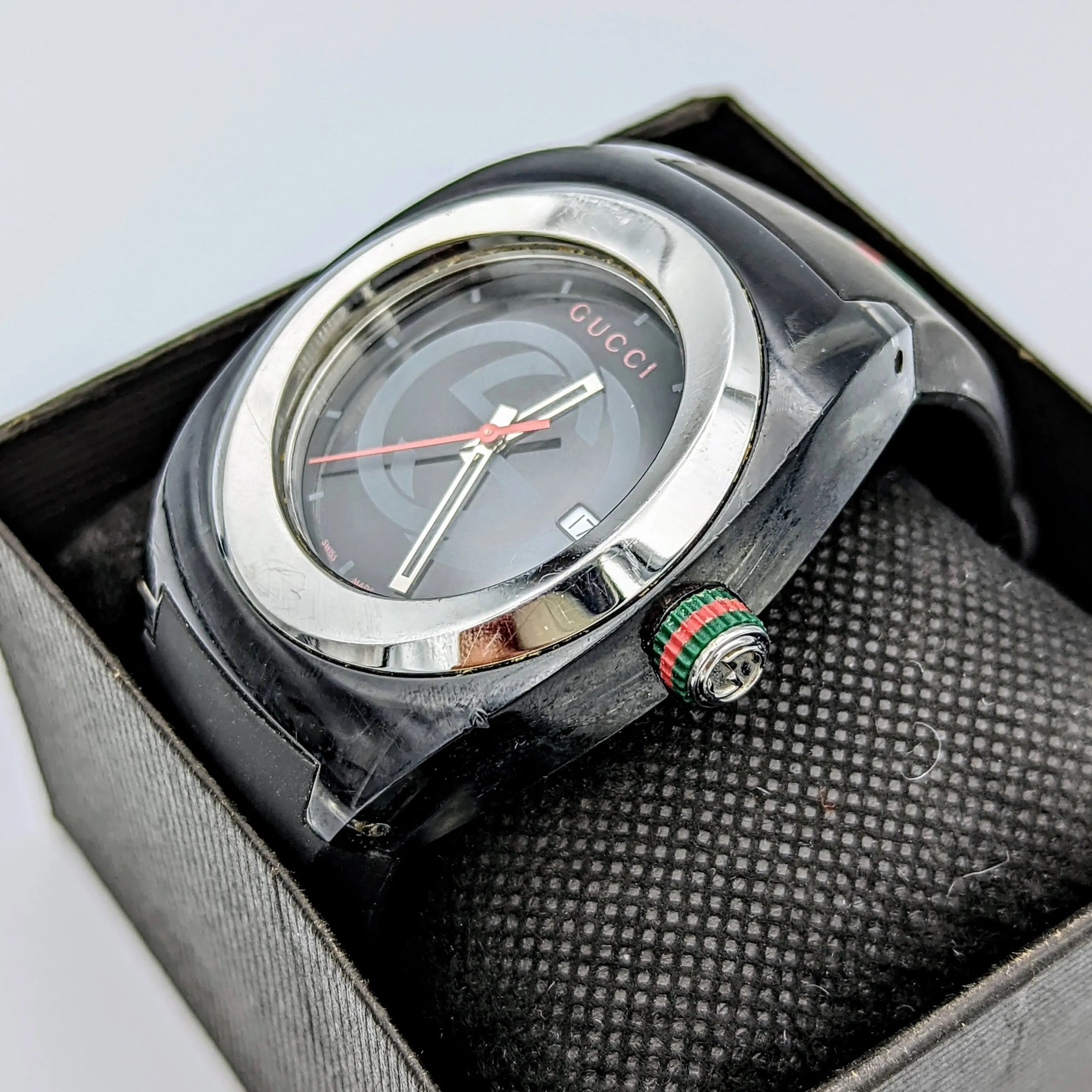 GUCCI SYNC Watch Ref. 137.1 Original Strap! Swiss Quartz Wristwatch