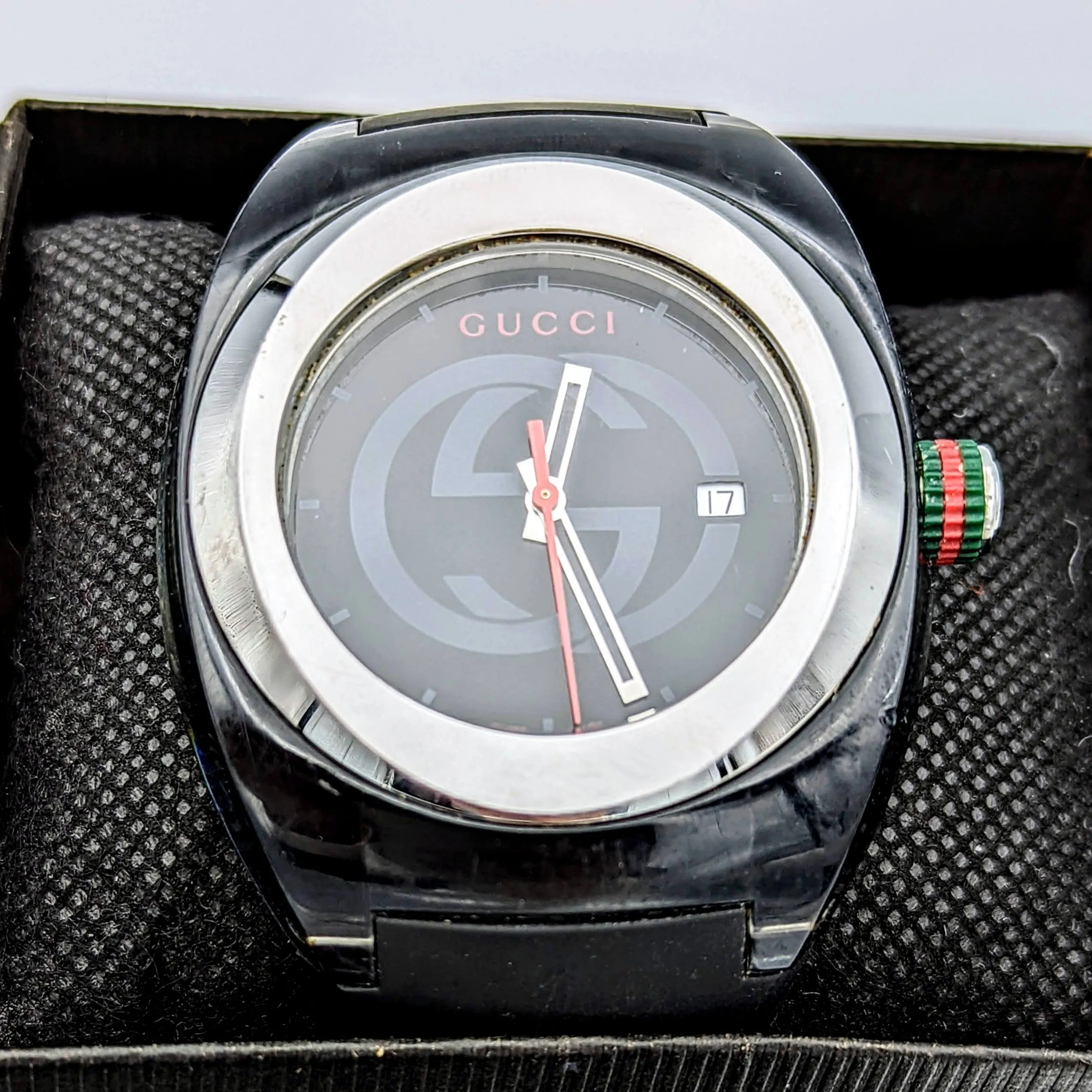GUCCI SYNC Watch Ref. 137.1 Original Strap! Swiss Quartz Wristwatch