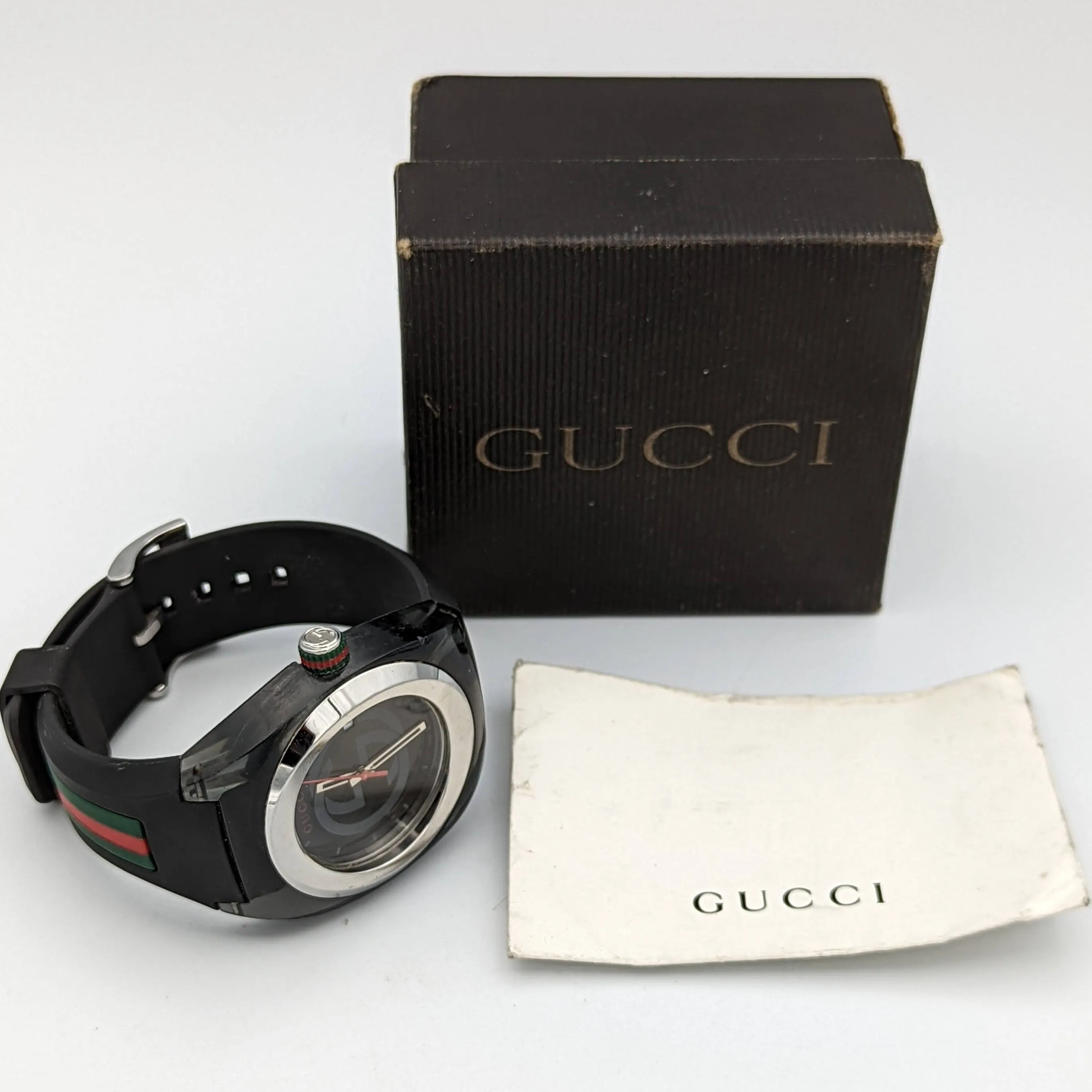 GUCCI SYNC Watch Ref. 137.1 Original Strap! Swiss Quartz Wristwatch