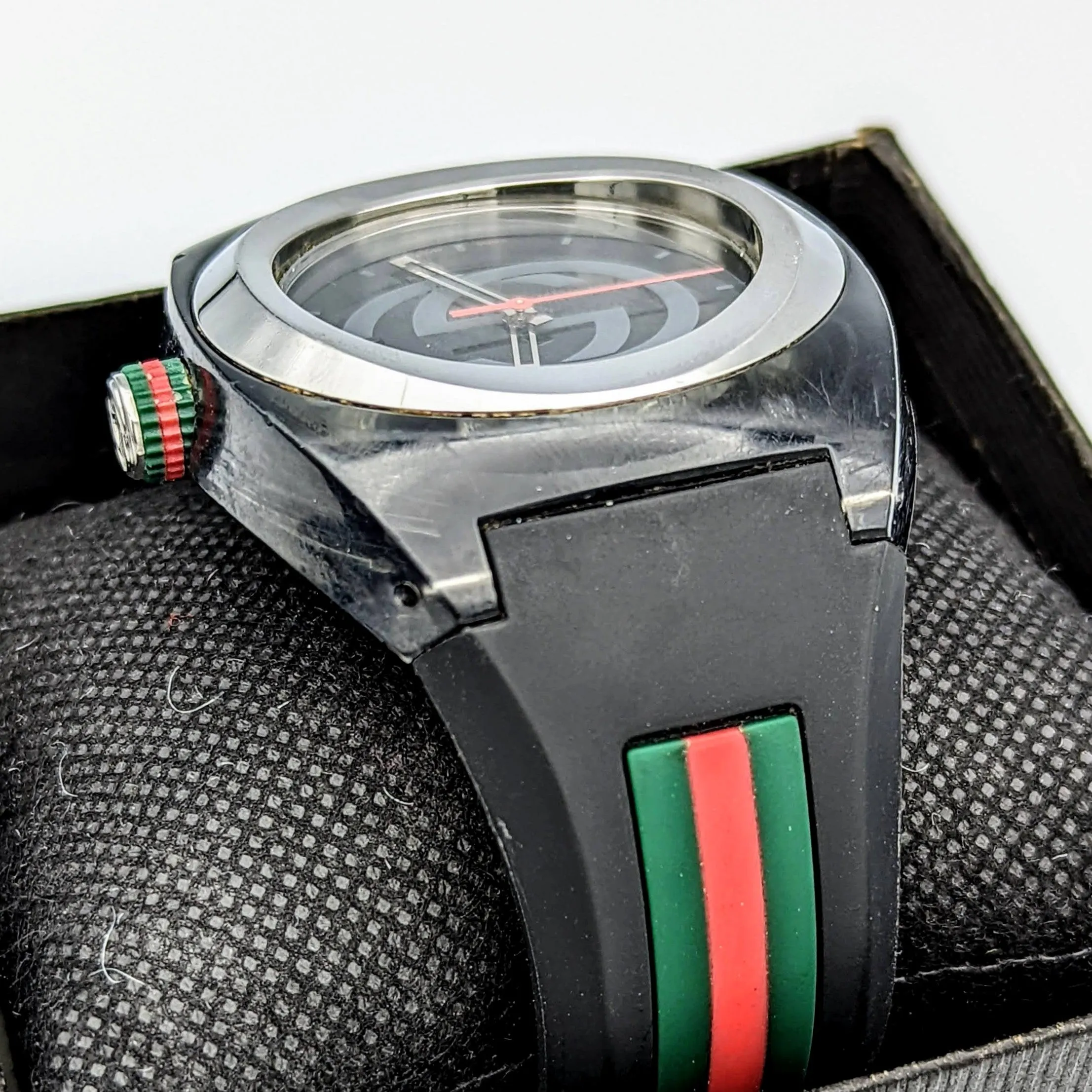 GUCCI SYNC Watch Ref. 137.1 Original Strap! Swiss Quartz Wristwatch