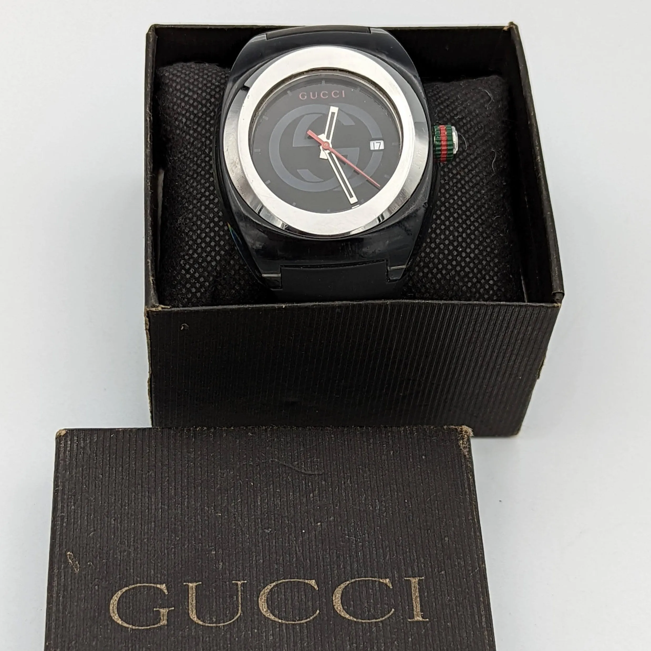 GUCCI SYNC Watch Ref. 137.1 Original Strap! Swiss Quartz Wristwatch