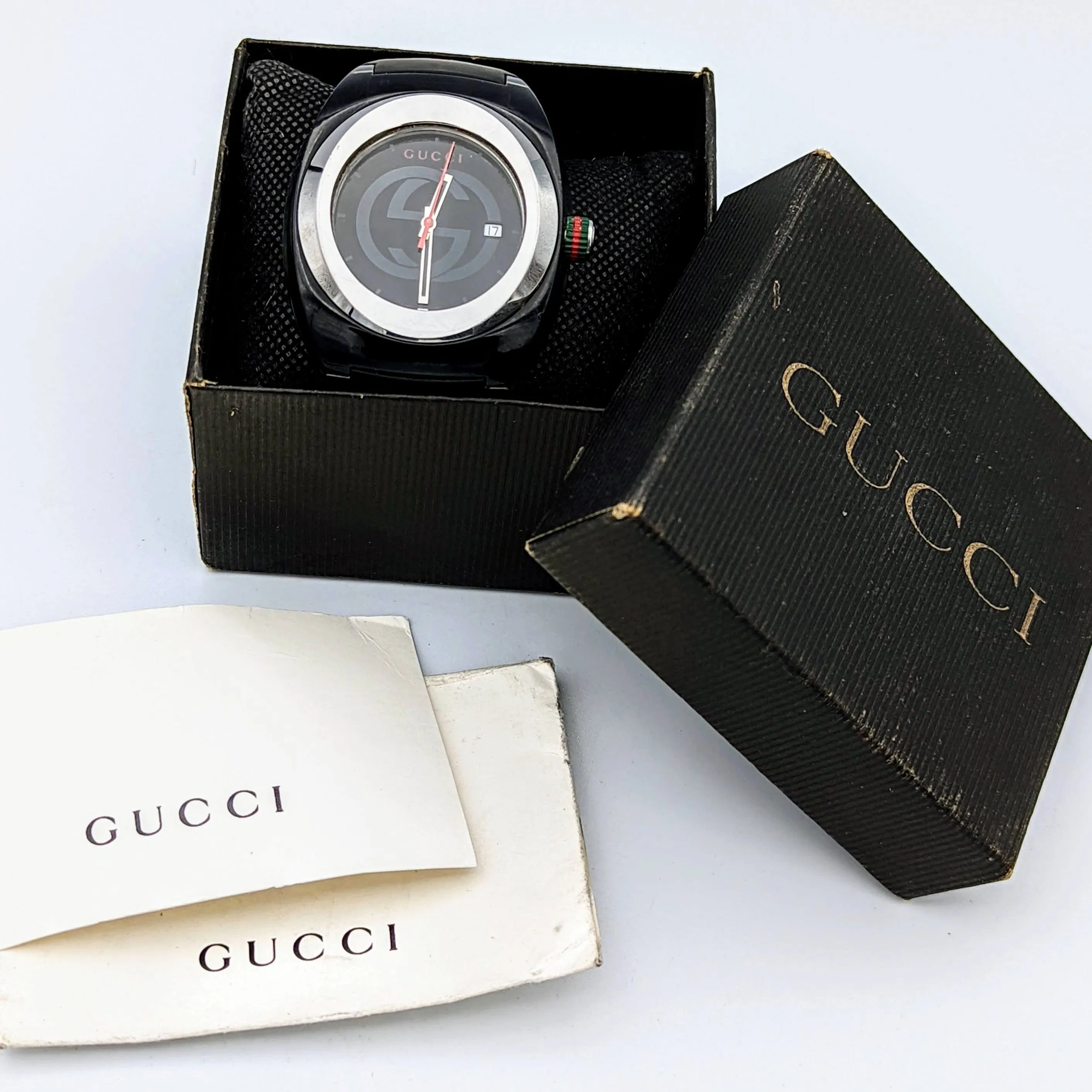 GUCCI SYNC Watch Ref. 137.1 Original Strap! Swiss Quartz Wristwatch