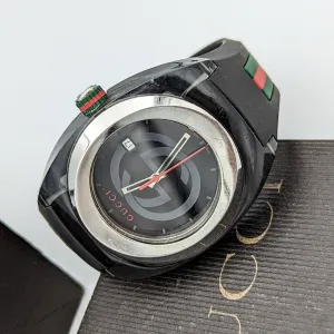 GUCCI SYNC Watch Ref. 137.1 Original Strap! Swiss Quartz Wristwatch