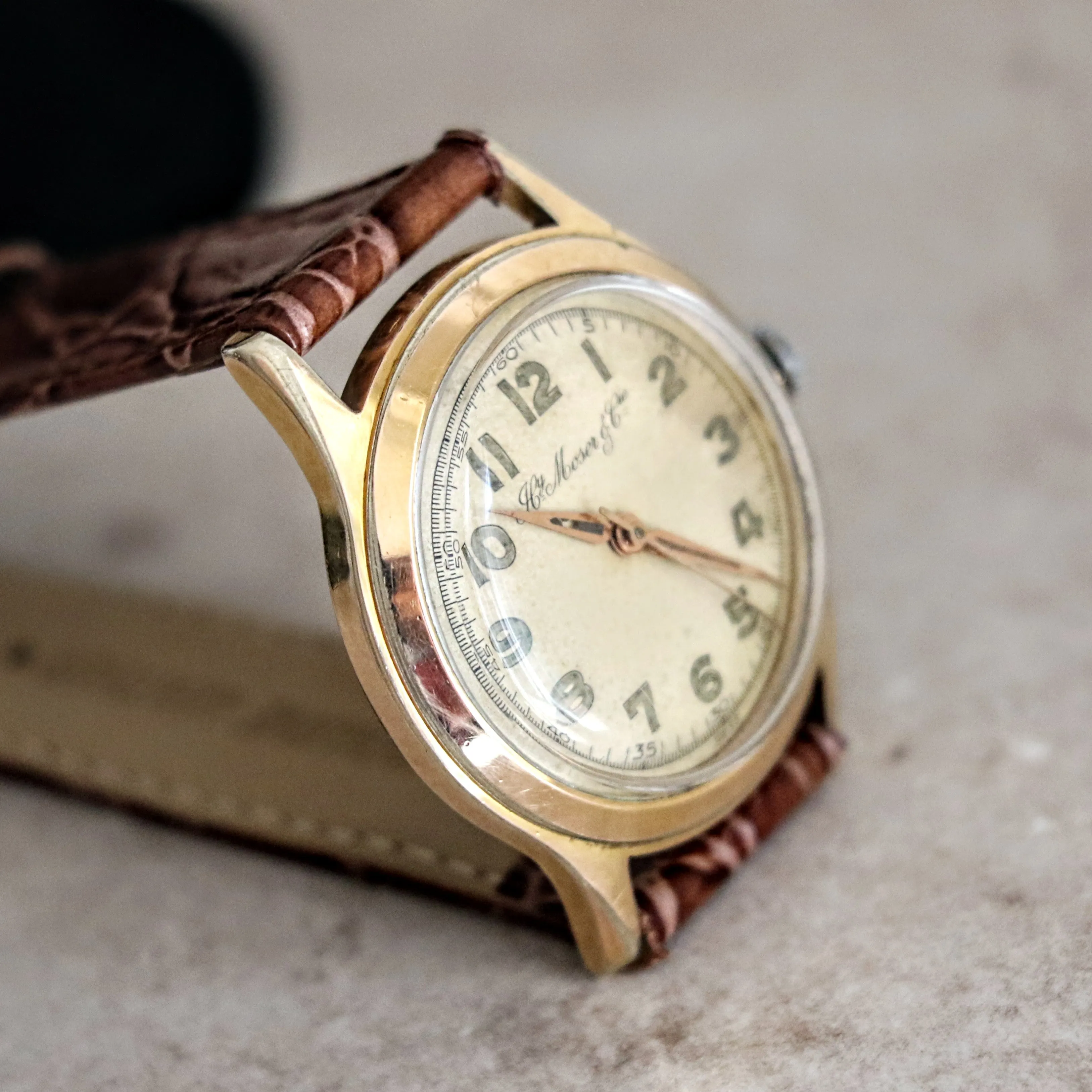 H. MOSER & Cie. Wristwatch 17 Rubis Cal. ETA 1100 Swiss Vintage Watch Luminous Dial