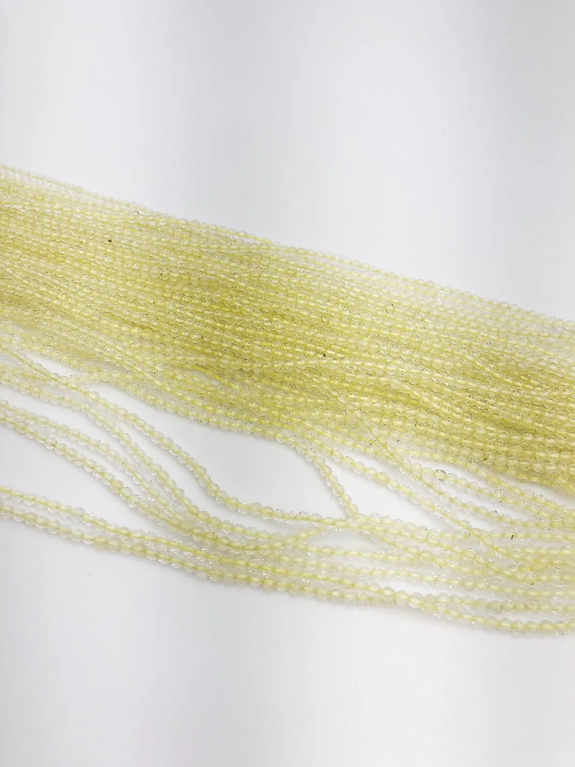 HALF OFF SALE - Lemon Quartz Gemstone Beads, Full Strand, Semi Precious Gemstone, 13"