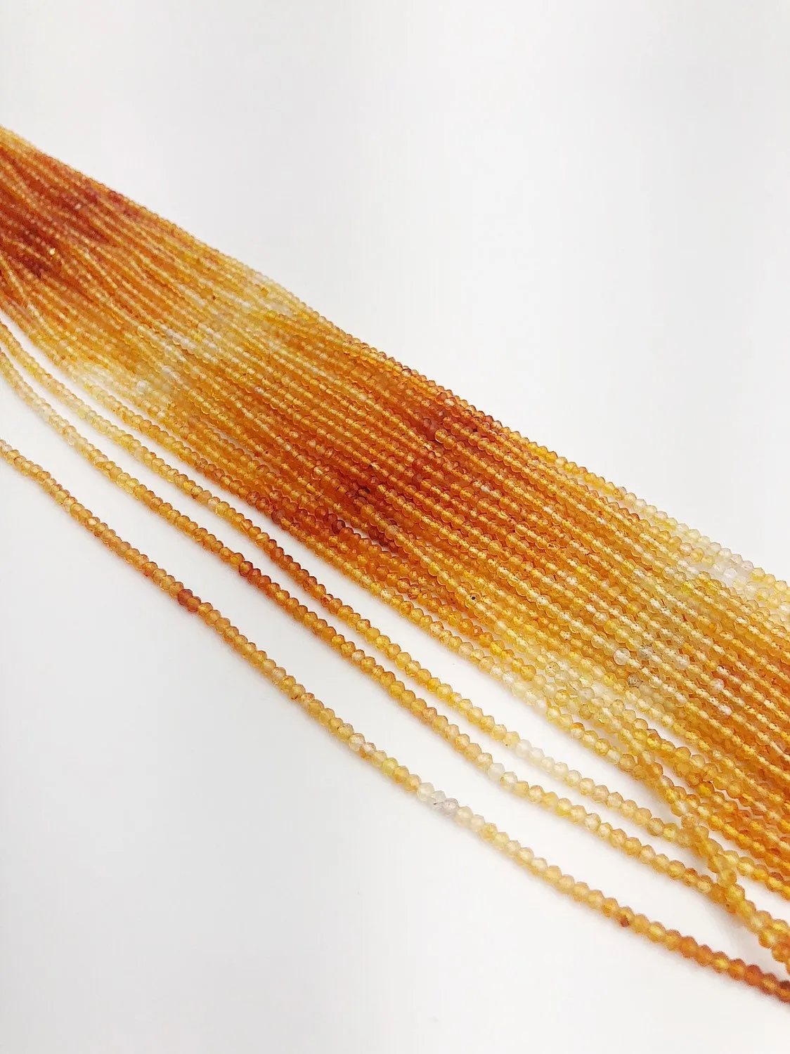 HALF OFF SALE - Shaded Coraline Gemstone Beads, Full Strand, Semi Precious Gemstone, 13"