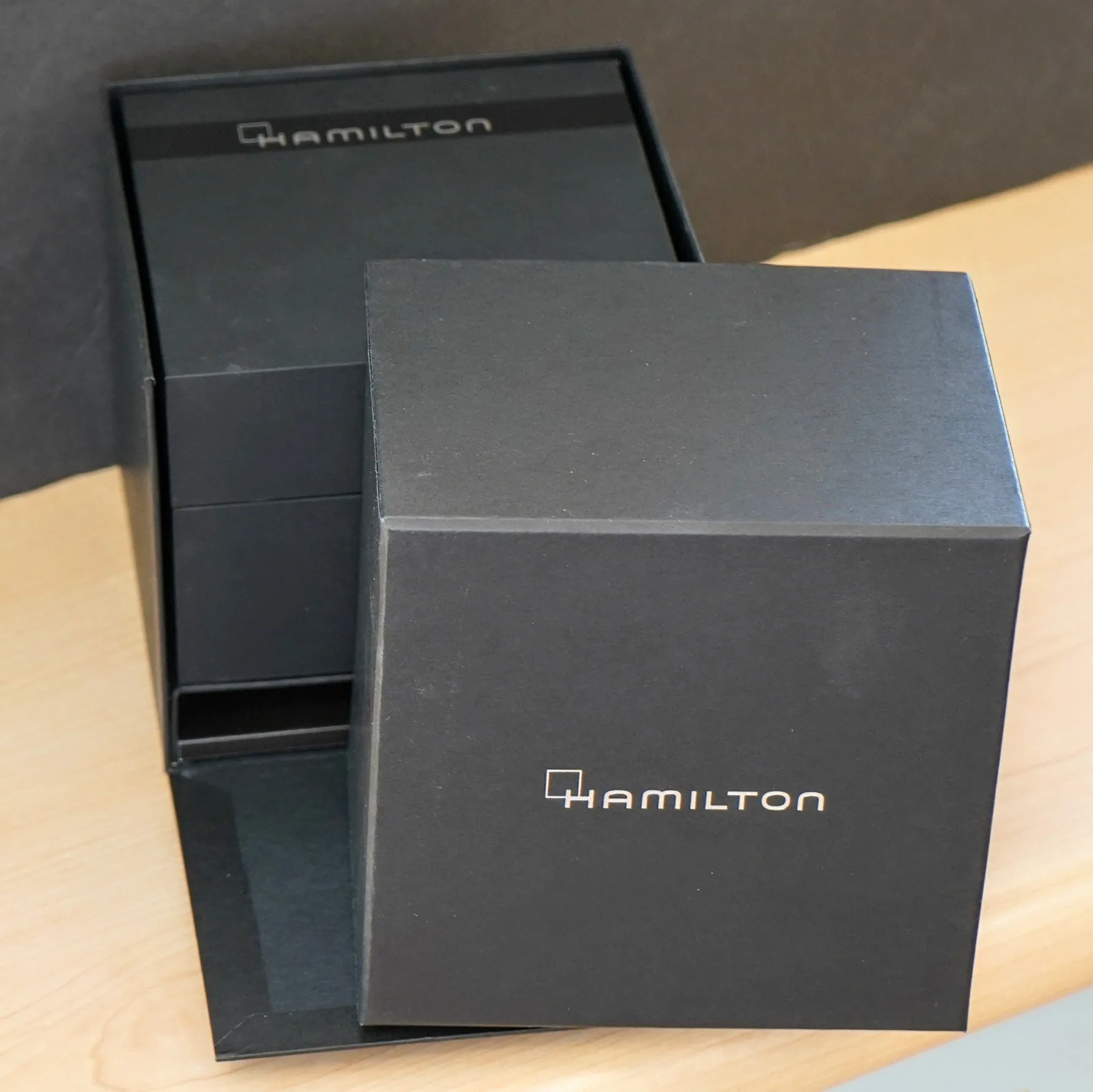 HAMILTON Khaki Field Officer Auto Watch H706550 44mm Black Dial Wristwatch  - ALL Original & Double Box!