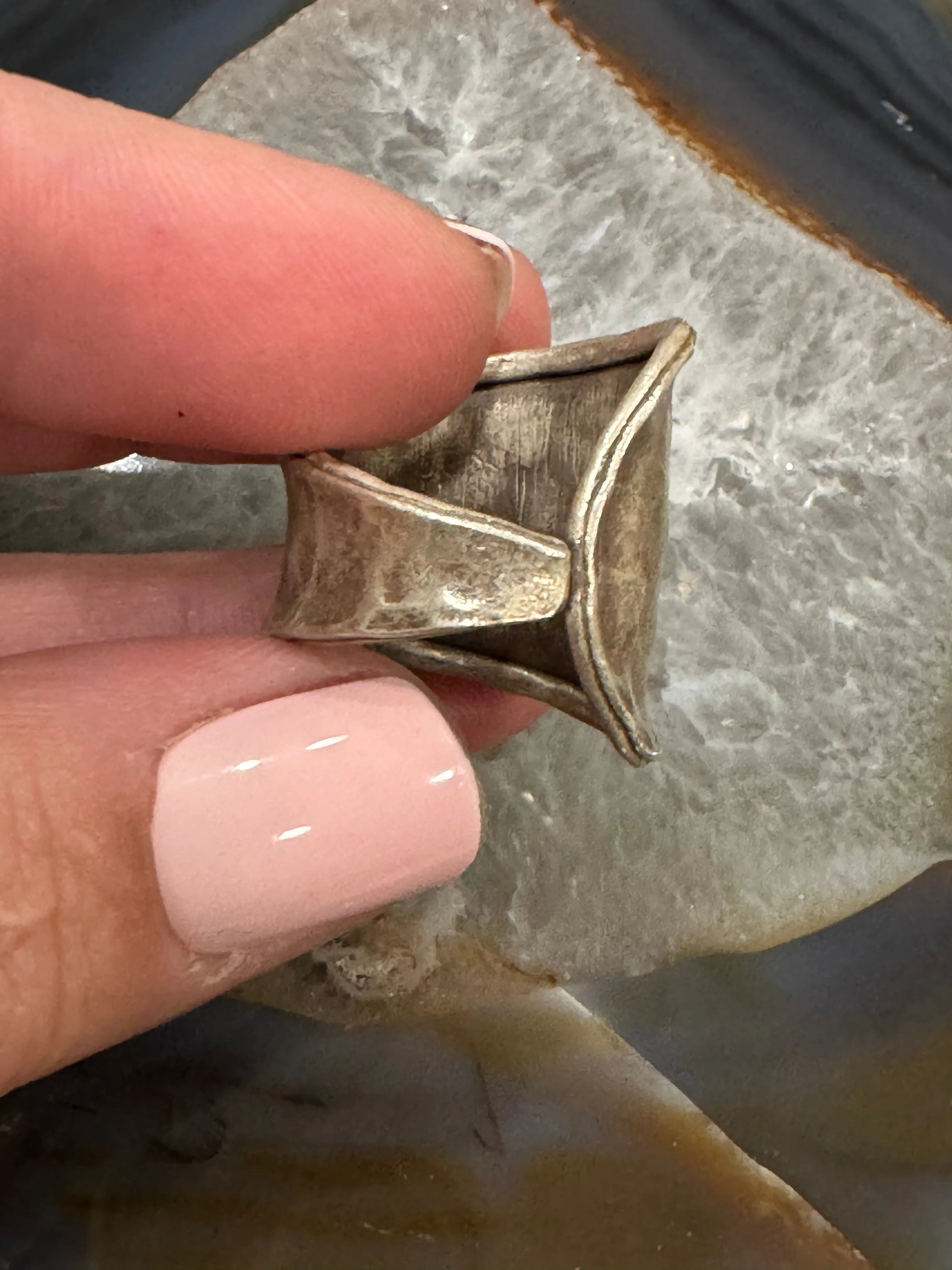 Hammered Adjustable Ring
