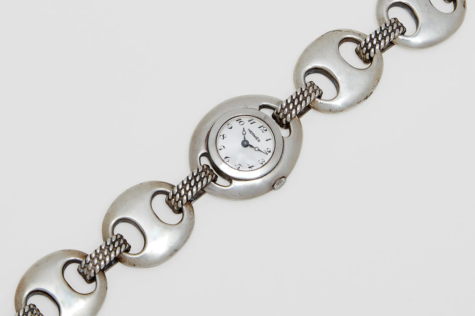 Hermès Nautical Link Bracelet with Jaeger LeCoultre Watch