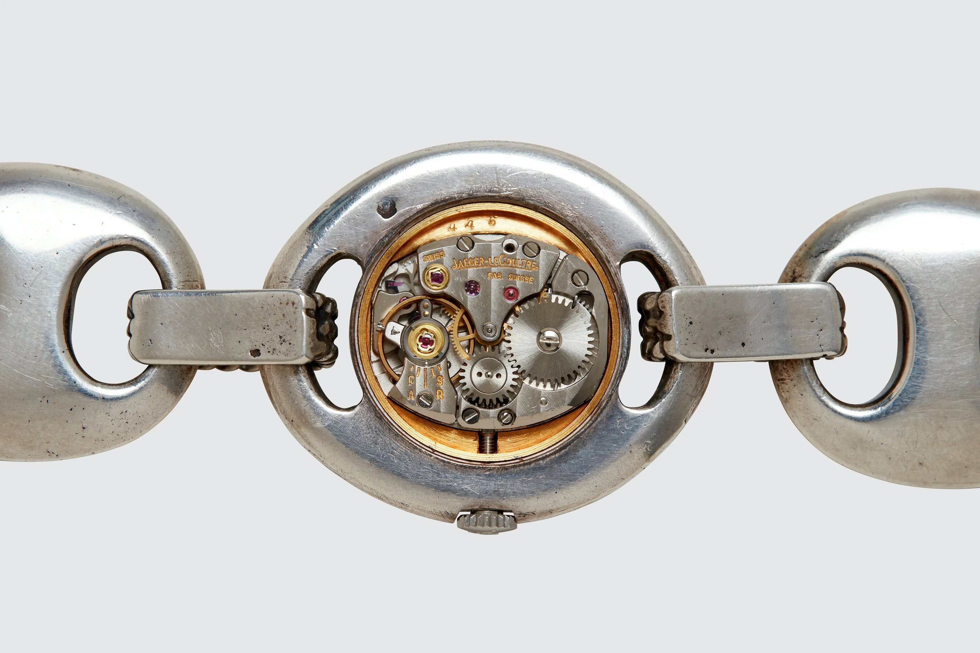 Hermès Nautical Link Bracelet with Jaeger LeCoultre Watch