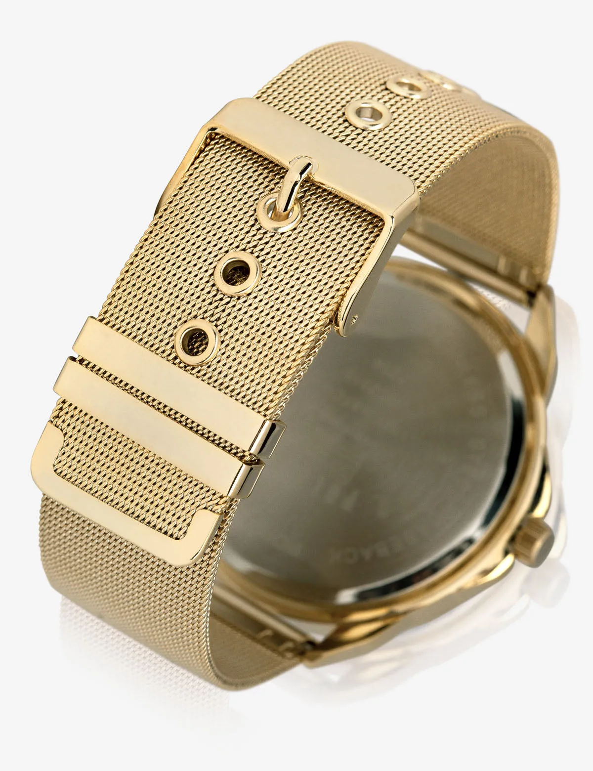 HIS & HERS GOLD MESH STRAP WATCH SET