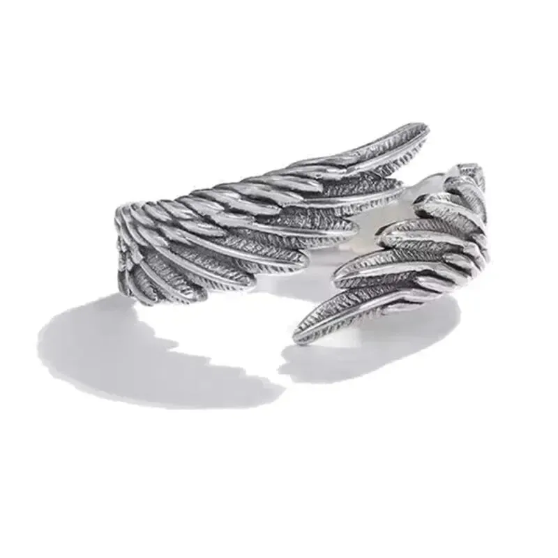 Huitan Angel Wing & Demon Eye Adjustable Couples Rings