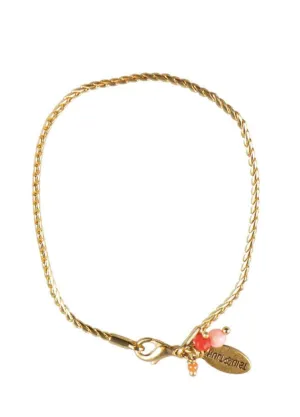 Hultquist Gold Plated Semi-precious Charm Bracelet