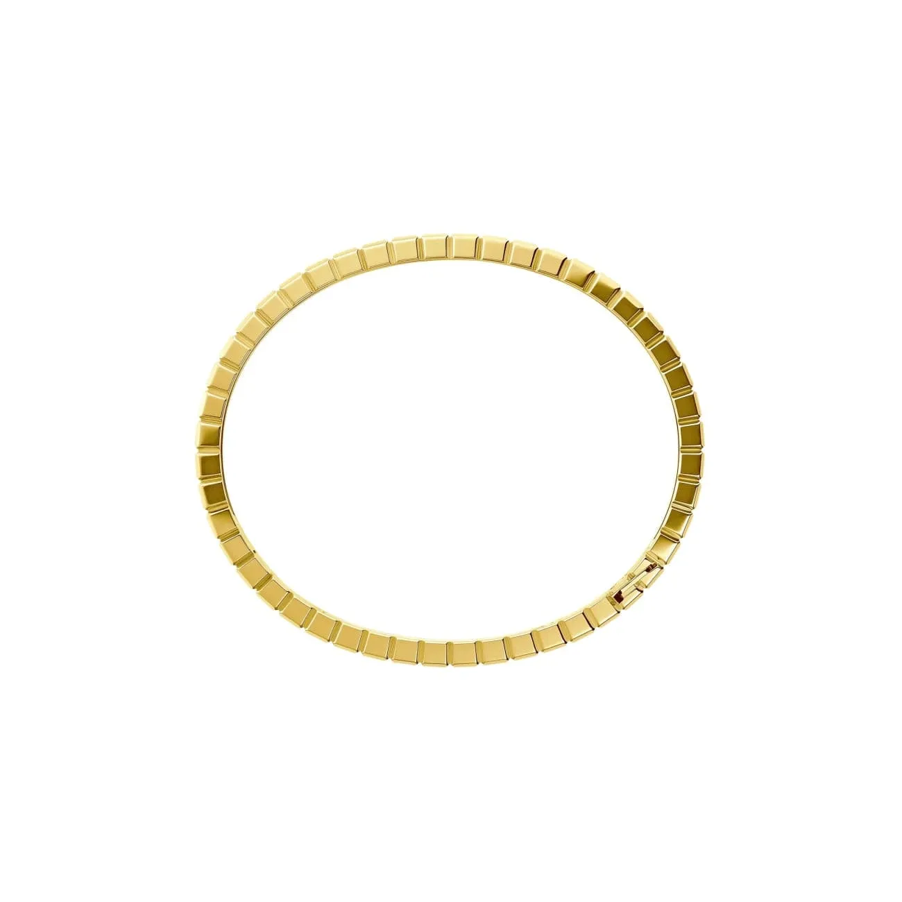 Ice Cube Ethical Yellow Gold Bangle Bracelet