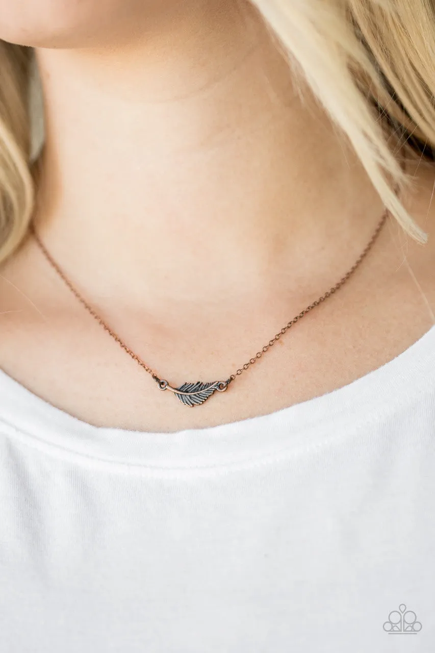 In-Flight Fashion Copper Paparazzi Necklace