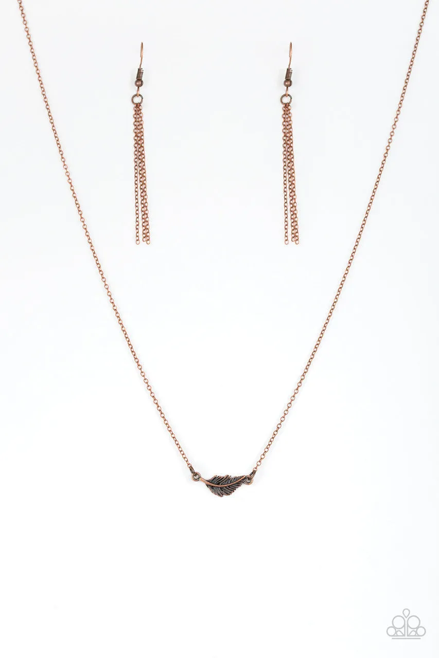 In-Flight Fashion Copper Paparazzi Necklace