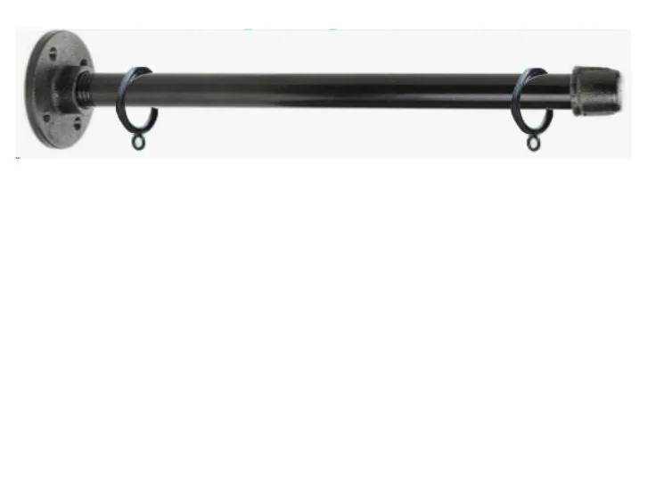 Industrial Pipe Bracket with Adjustable Rings for Custom Signage- 1/2" x 36"- BRACKET ONLY