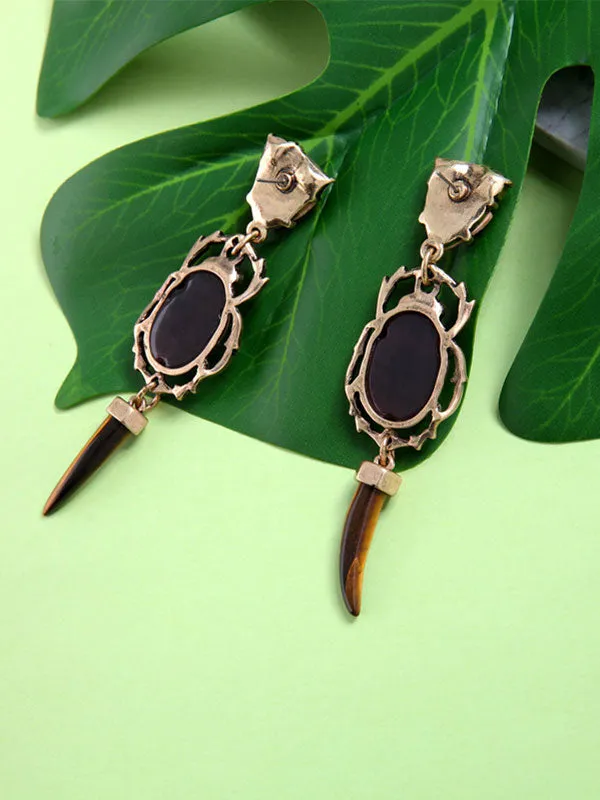 Insect Elements Exaggerated Earrings