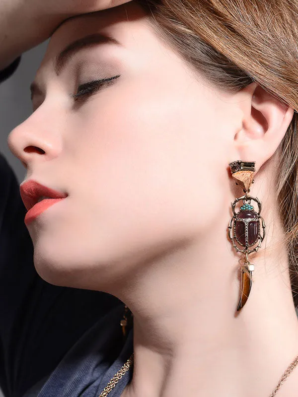 Insect Elements Exaggerated Earrings