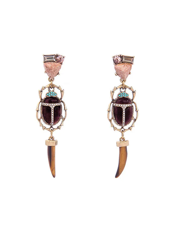 Insect Elements Exaggerated Earrings