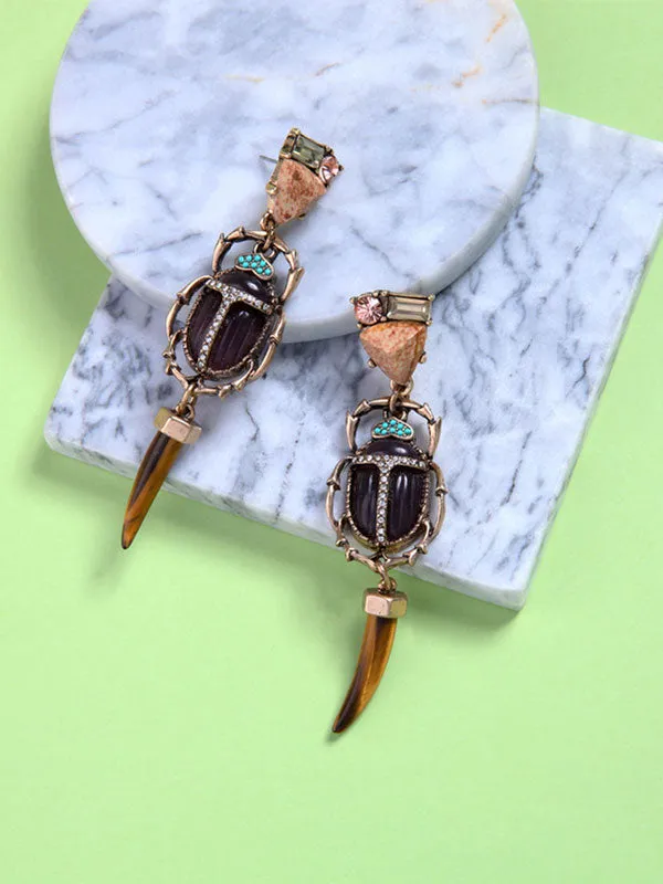 Insect Elements Exaggerated Earrings