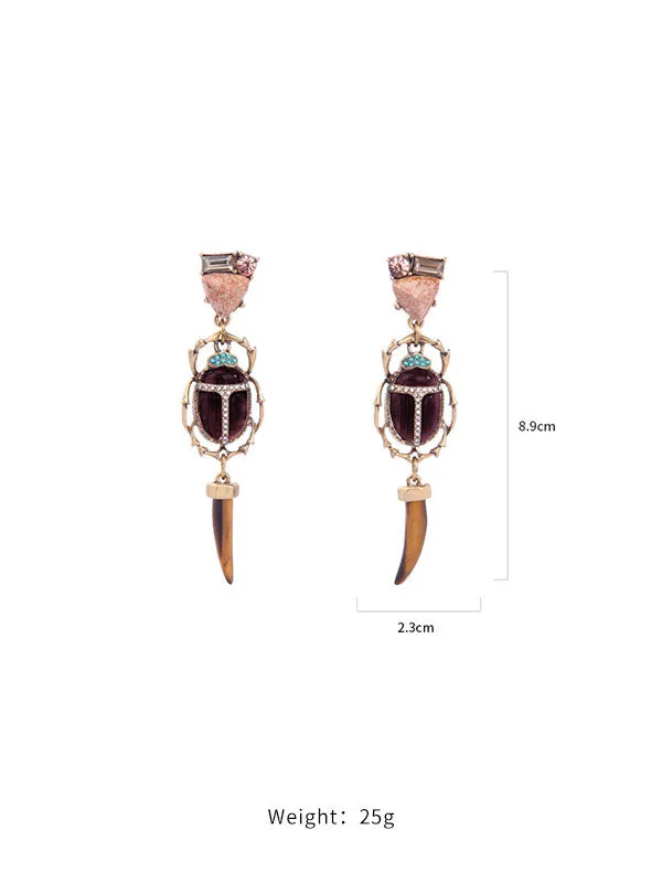 Insect Elements Exaggerated Earrings