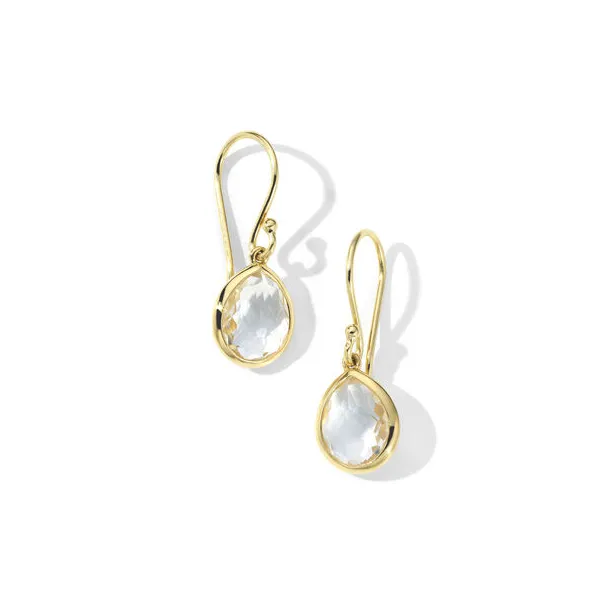 IPPOLITA Rock Candy Teeny Teardrop Earrings in Rock Crystal