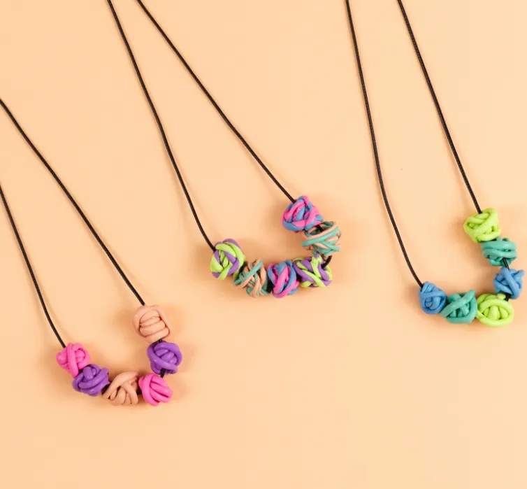 Jewellery Design Kit - Twisty Beads Necklace