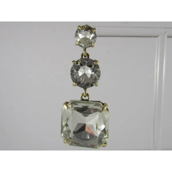 Julia Triple Crystal Earrings