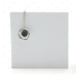 Kaliah : Twist Circle Lava Necklace