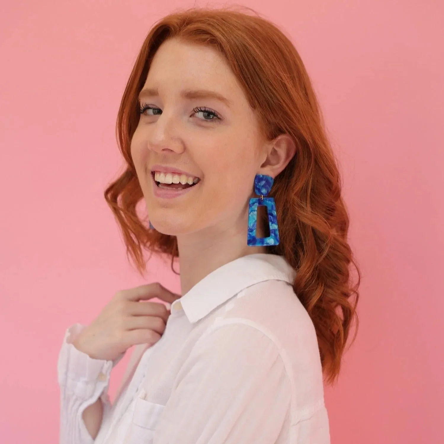 Kennedy- Cobalt Blue Earrings