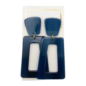 Kennedy- Navy Earrings