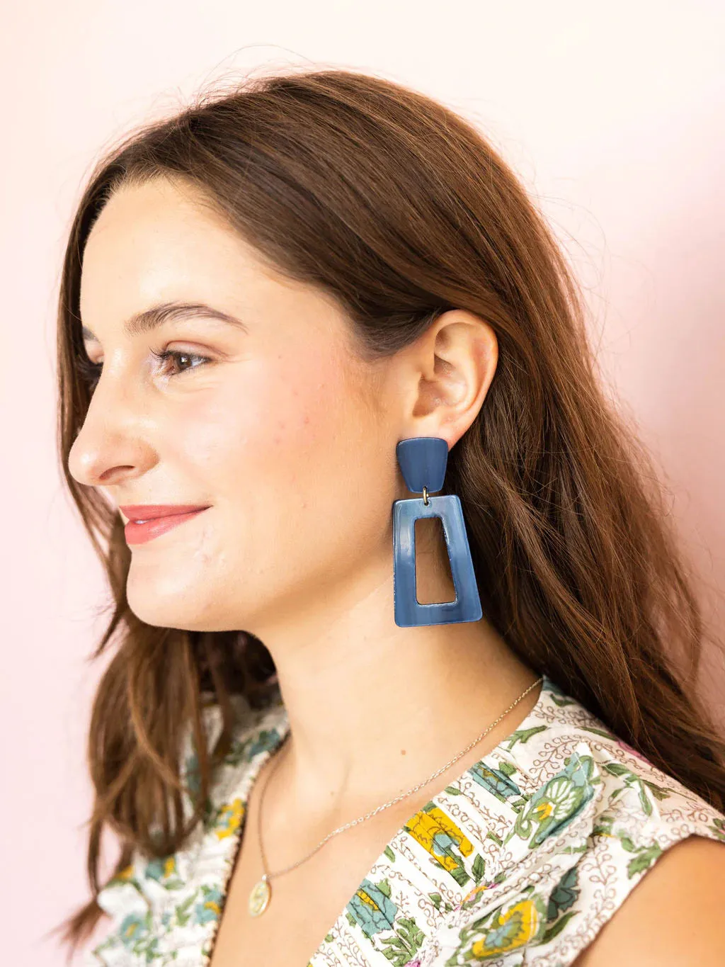 Kennedy- Navy Earrings