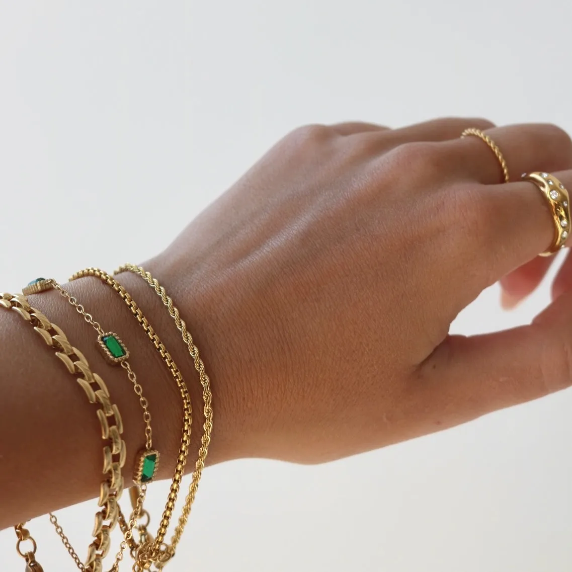 Kianna Gold Rope Bracelet